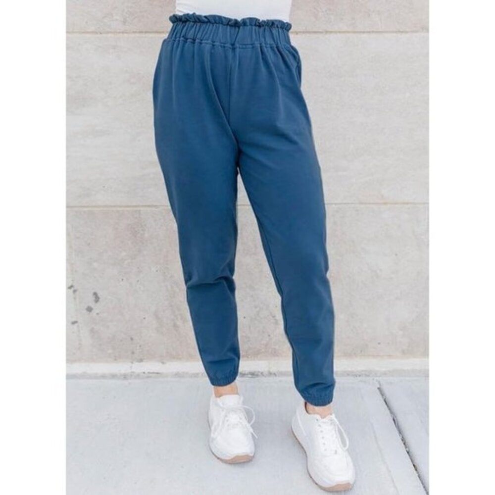 Women's Blue Joggers Sweatpants